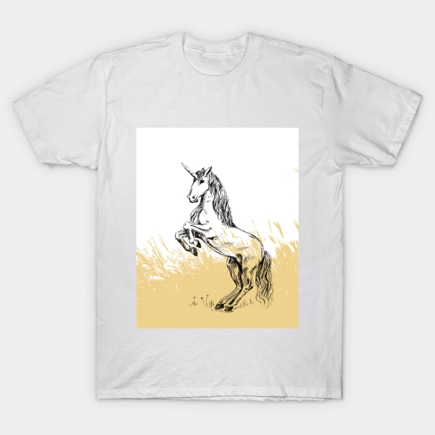 Unicorn print T-Shirt by rachelsfinelines